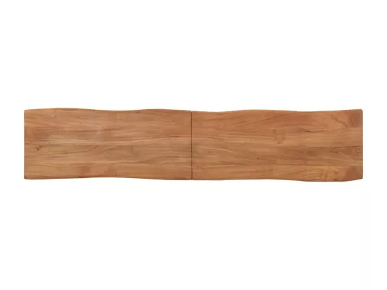 Banc 160 cm bois d'acacia massif et acier