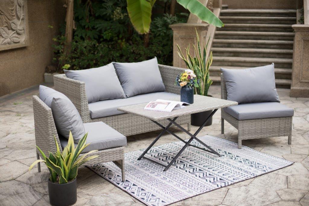 4-teiliges Gartenmöbel Set Los Angeles