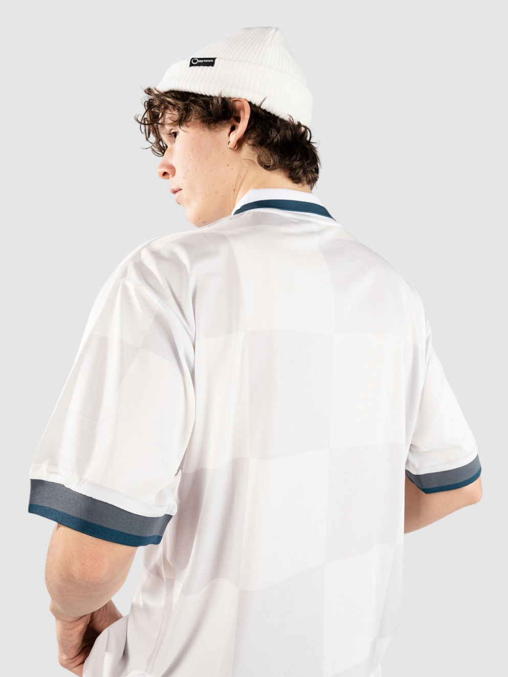 Blue Tomato Jersey T-Shirt white checked