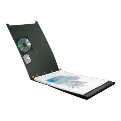 Exacompta Exactive Exashow - Portes-vues rechargeable - 50 vues - 5 positions - A3 - noir