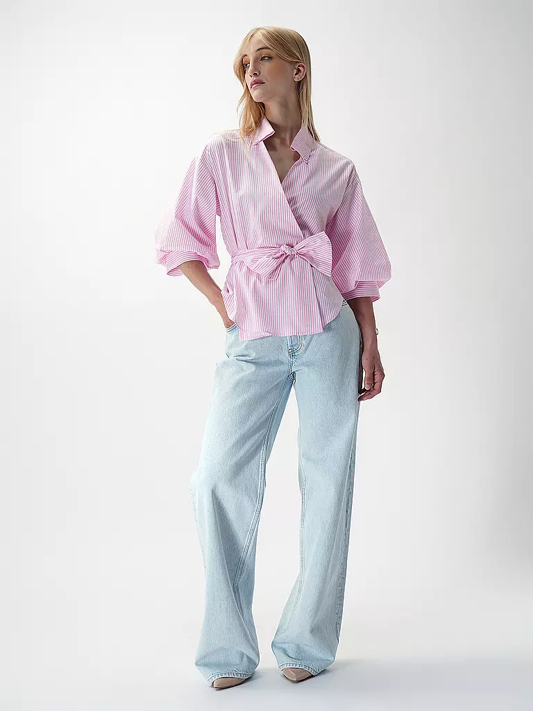 RICH & ROYAL Wickelbluse  rosa