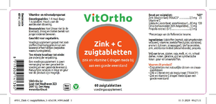 VitOrtho Zink   C Zuigtabletten 60TB