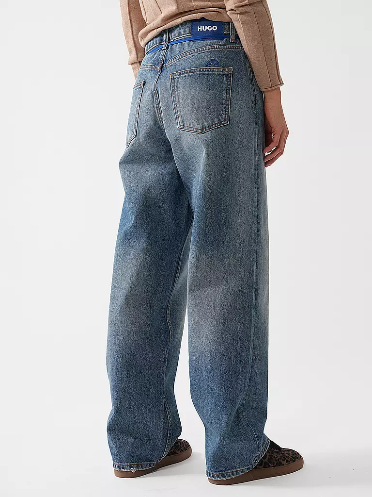 HUGO Jeans Loose Fit LENI blau