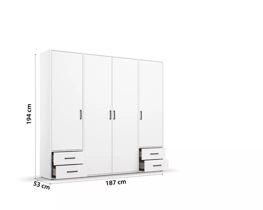 Kleiderschrank Voyager 187 x 194 cm