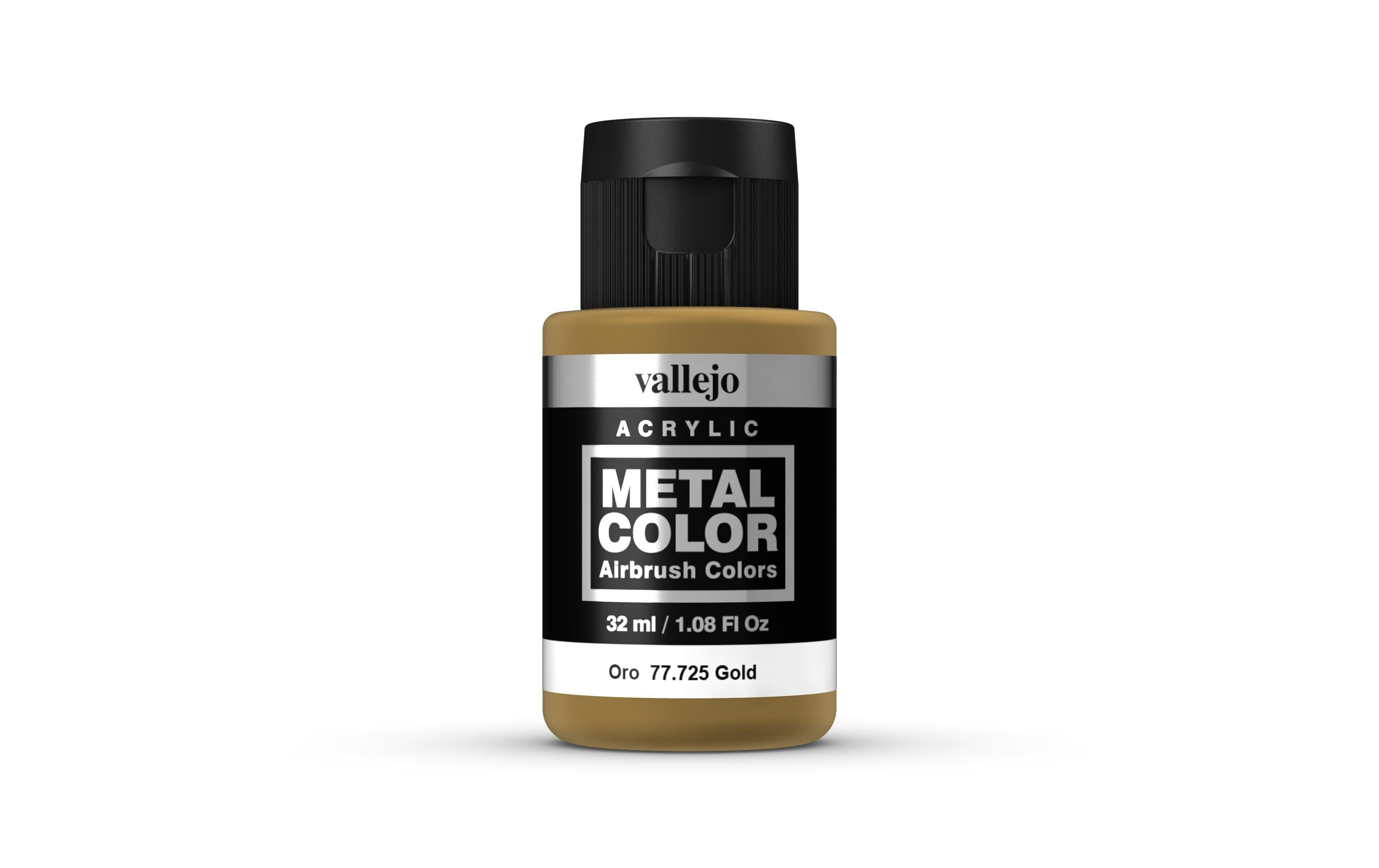 Airbrushfarbe Metallic Gold 32 mlAirbrush Metal Color – Gold