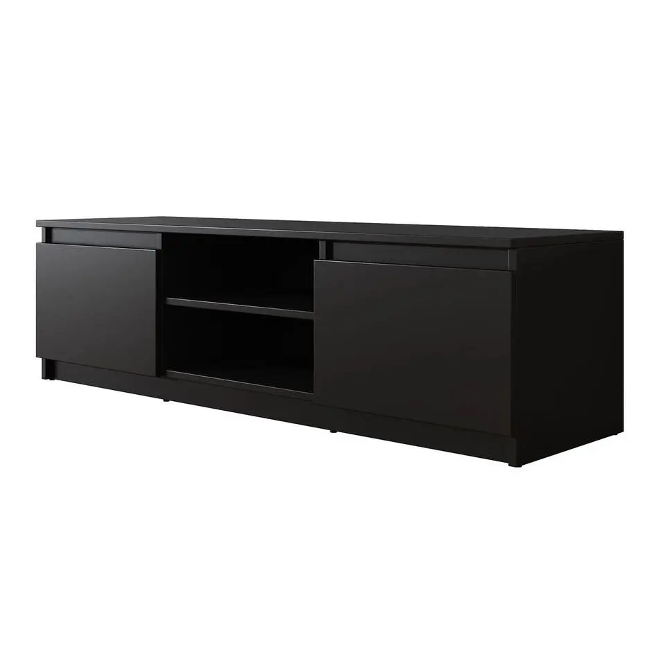 Meubella - TV-Meubel Diaz - Mat Zwart - 120 cm