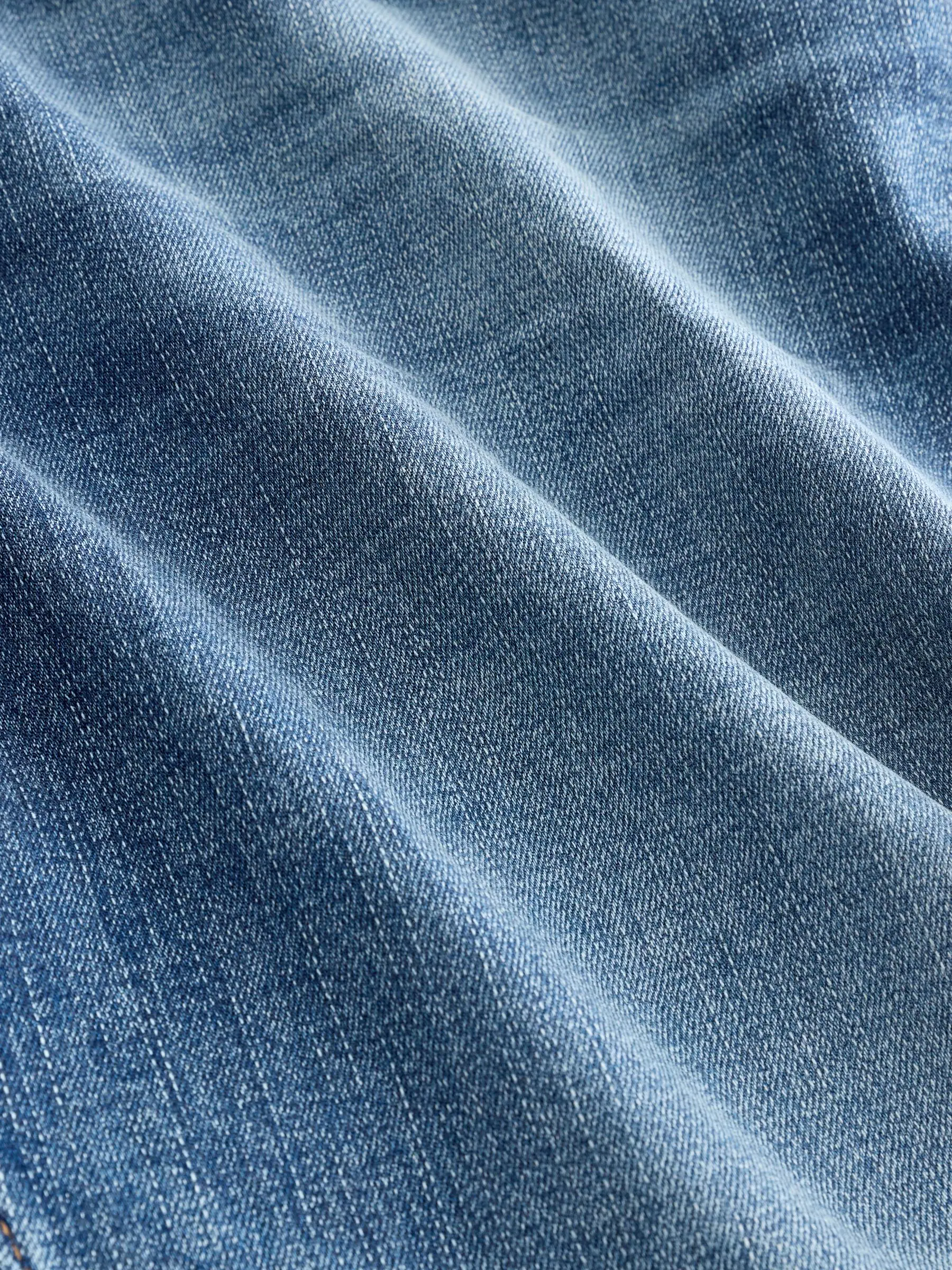 Normaal blauw - Straight fit - Authentieke stretch denim jeans