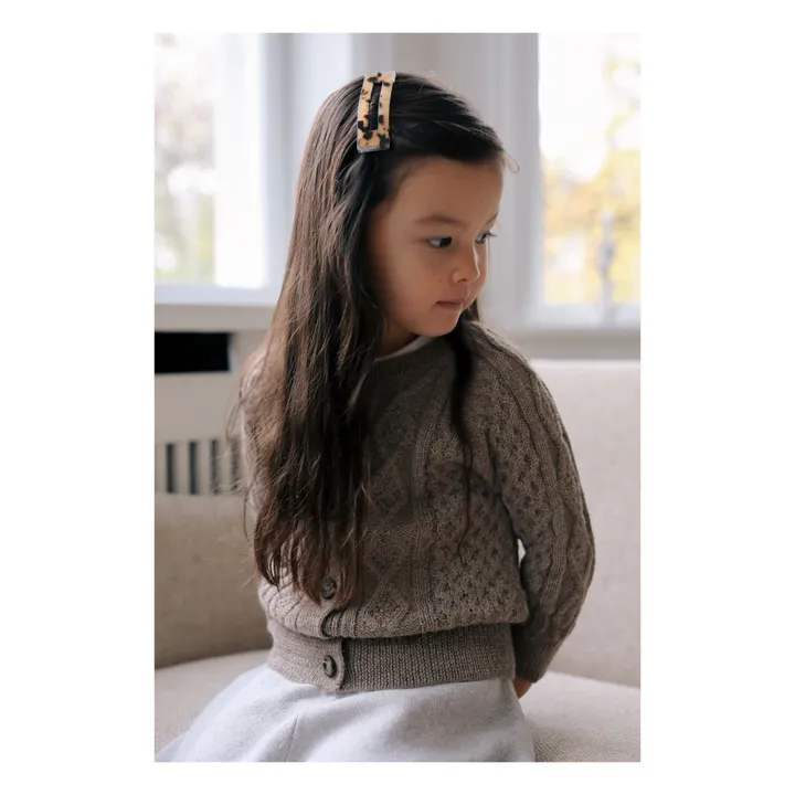 Holmm Cardigan Baby Alpaga Malden | Taupe