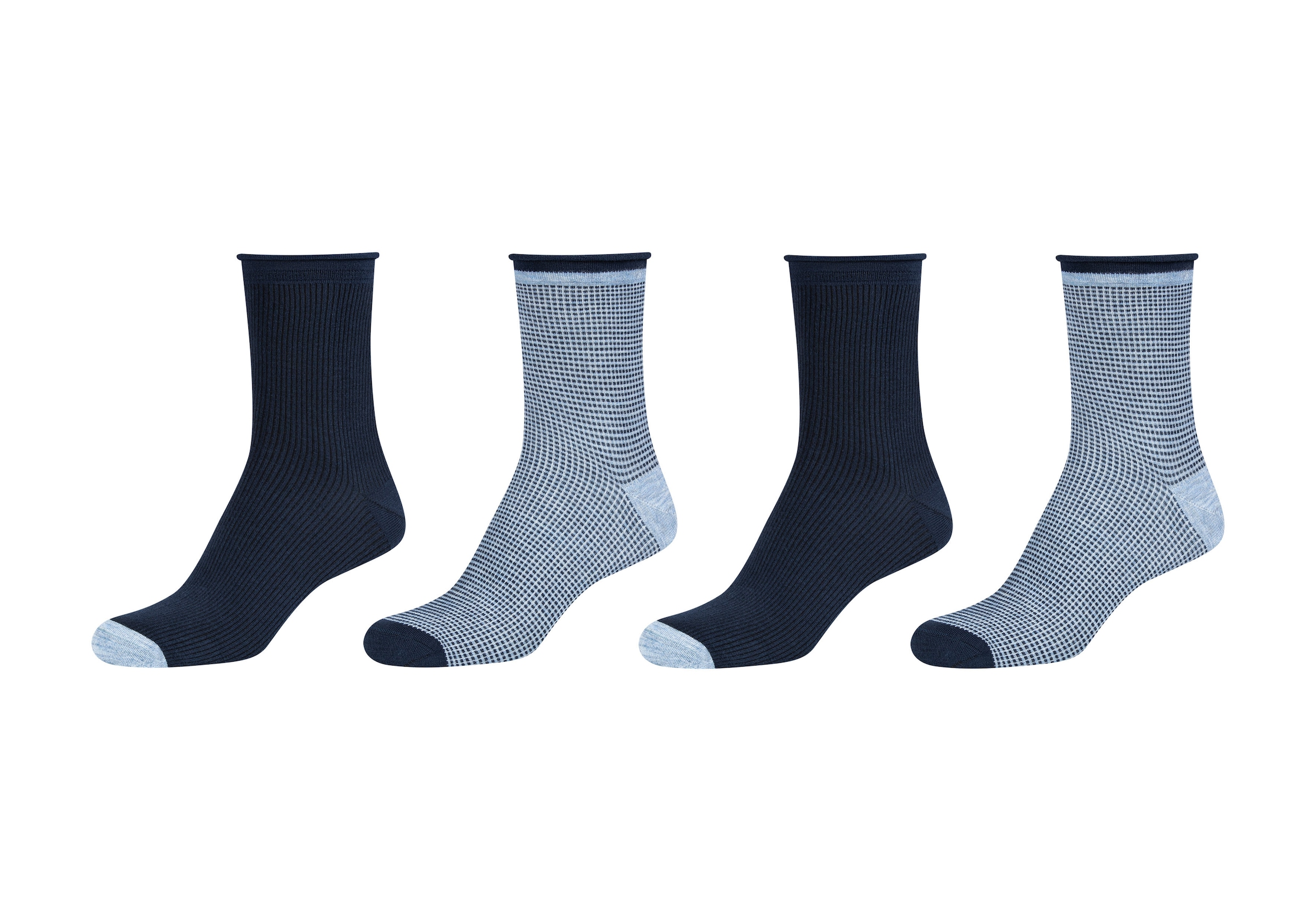 Camano Langsocken »silky touch« 4 Stk. tlg. mit verstärkter Ferse