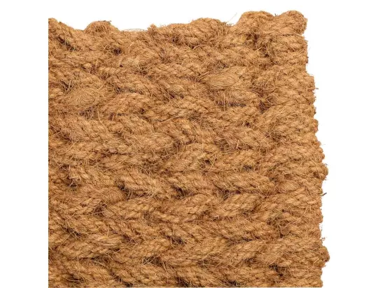 Tapis en corde de coco marron 80x50x3