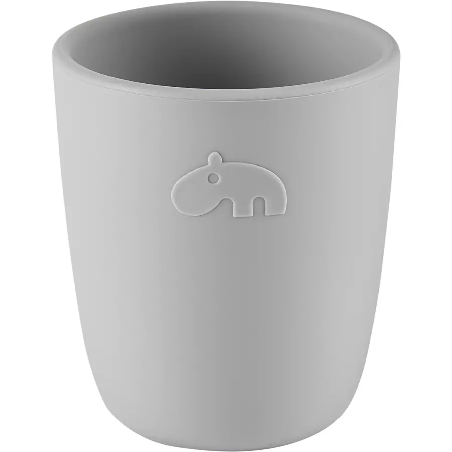 Done by Deer™ Trinkbecher mini Grau aus Silikon