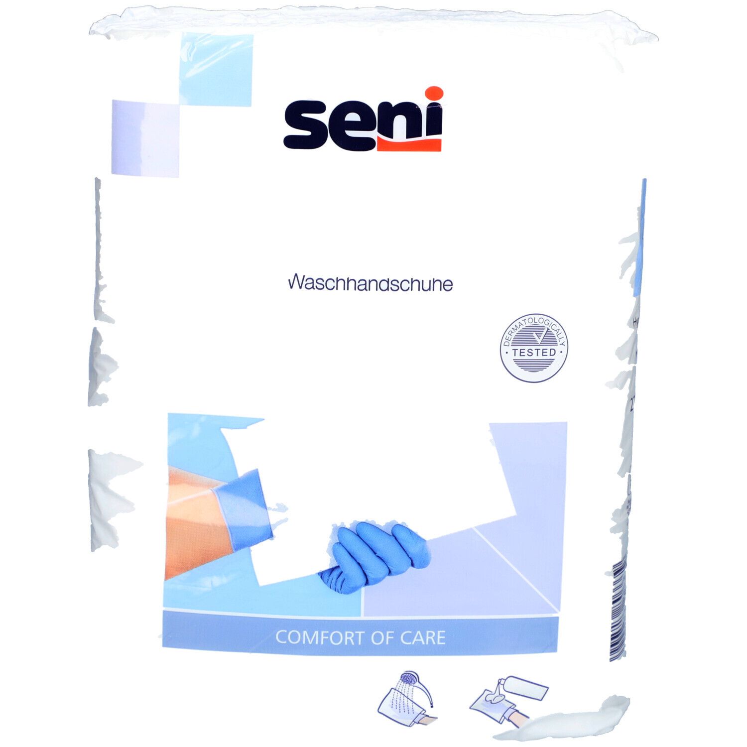 SENI Waschhandschuhe unfoliert