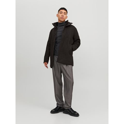 Jack&Jones Dunham Uld Jakke, Dark Grey Melange, XL