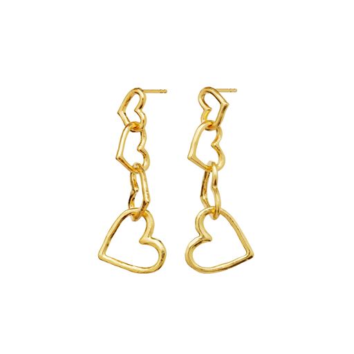 Maanesten Bonnie Øreringe, 18ct Gold Plated