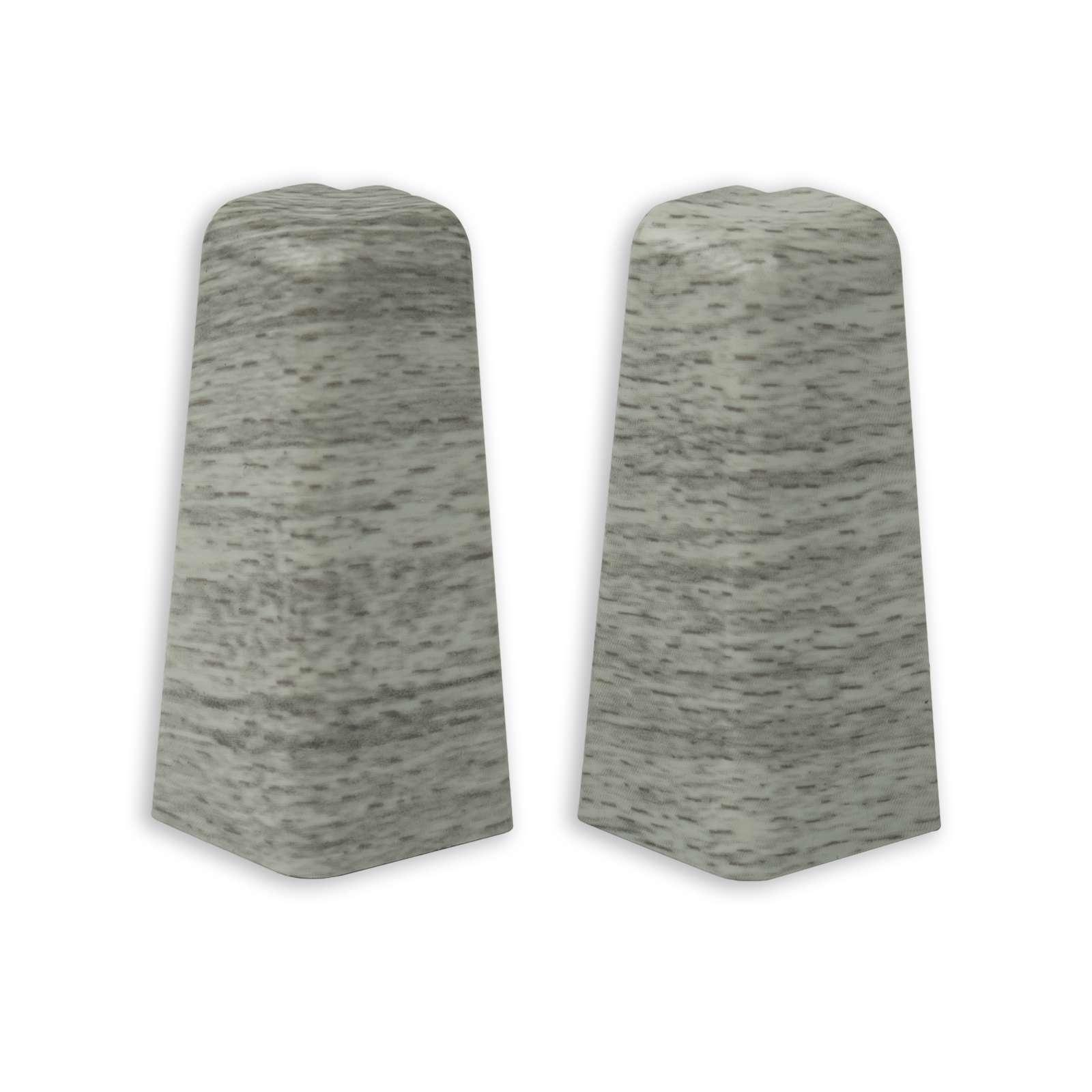 profitan 2er-Set Außenecken - Buche grau - für Sockelleisten: 58 mm hoch