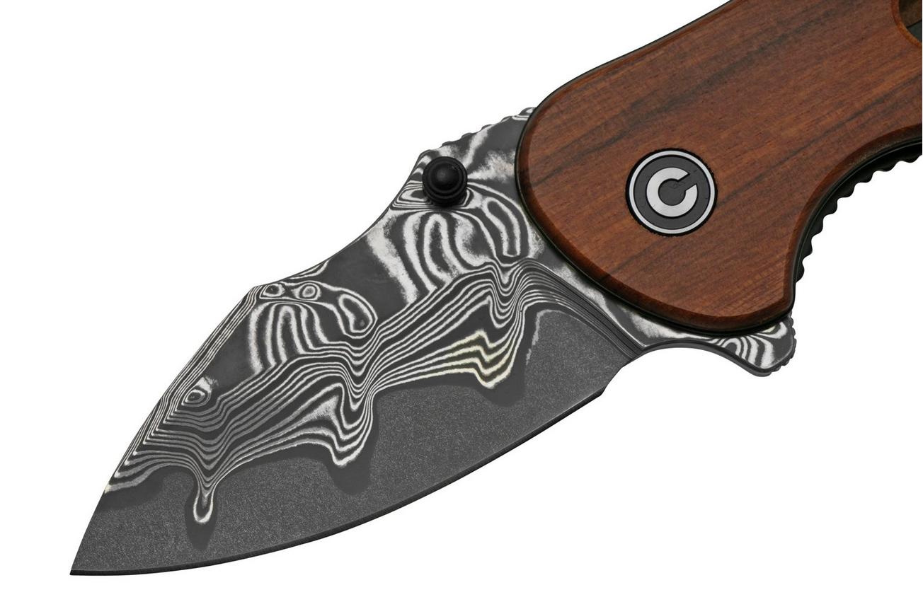 Civivi Gordo C22018C-DS1 Guibourtia Wood, Damascus zakmes, Peter Carey design