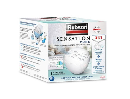 RUBSON - Absorbeur d'humidité + 1 recharge power tab 3en1 - 2091283