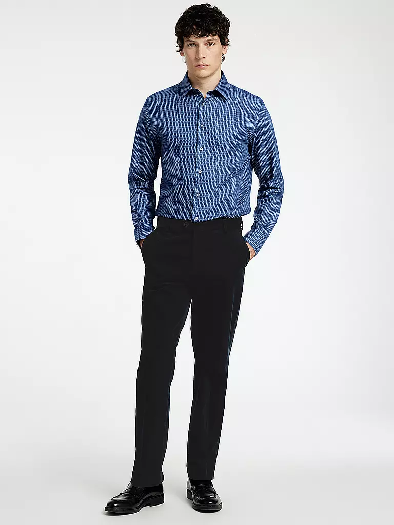 SELECTED Hemd Slim Fit SLHSLIMDETAIL dunkelblau