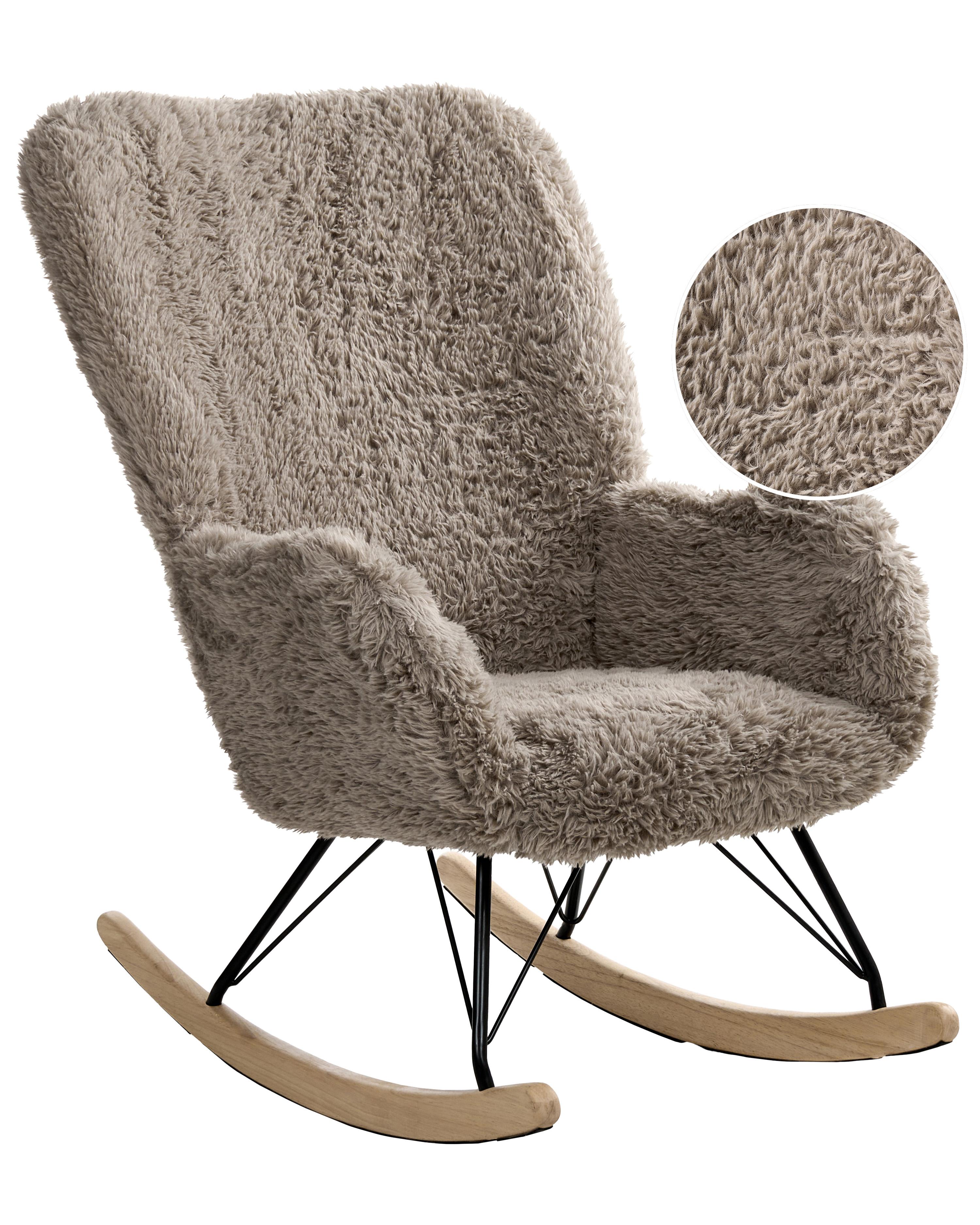 Schommelstoel AKRA Nepbont Taupe