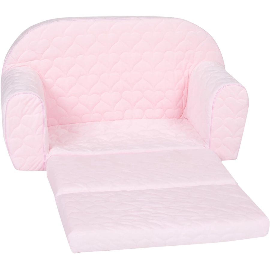 knorr toys® Kindersofa Cosy heart rose rosa