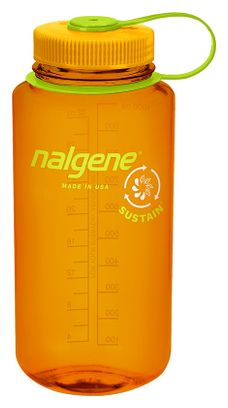 Bouteille Sustain Nalgene Grande Ouverture 1 L - Clementine