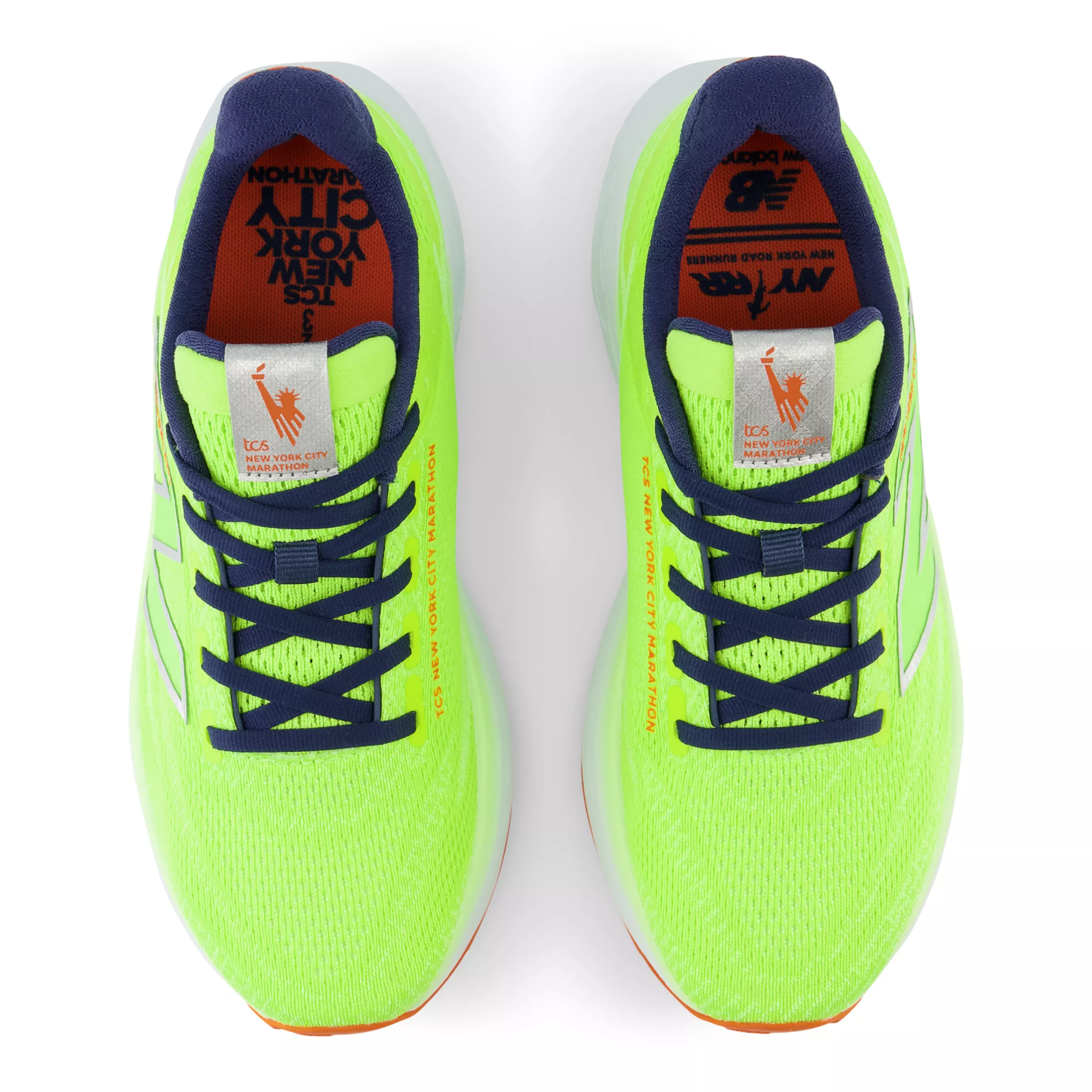 TCS NYC Marathon® Fresh Foam X 1080 v13 Thirty watt con bleached lime glo e nb navy
