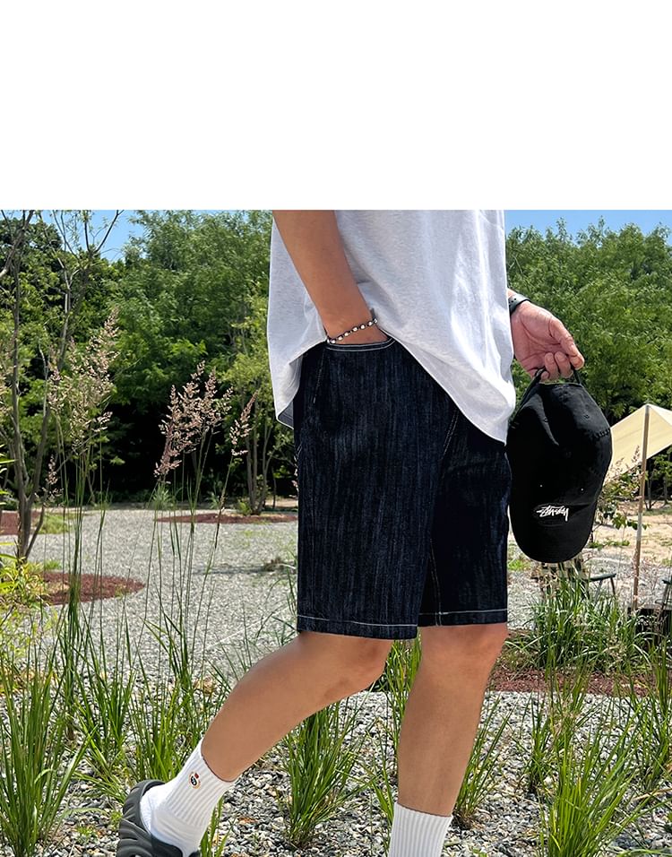 MRCYC - Denim shorts met hoge taille