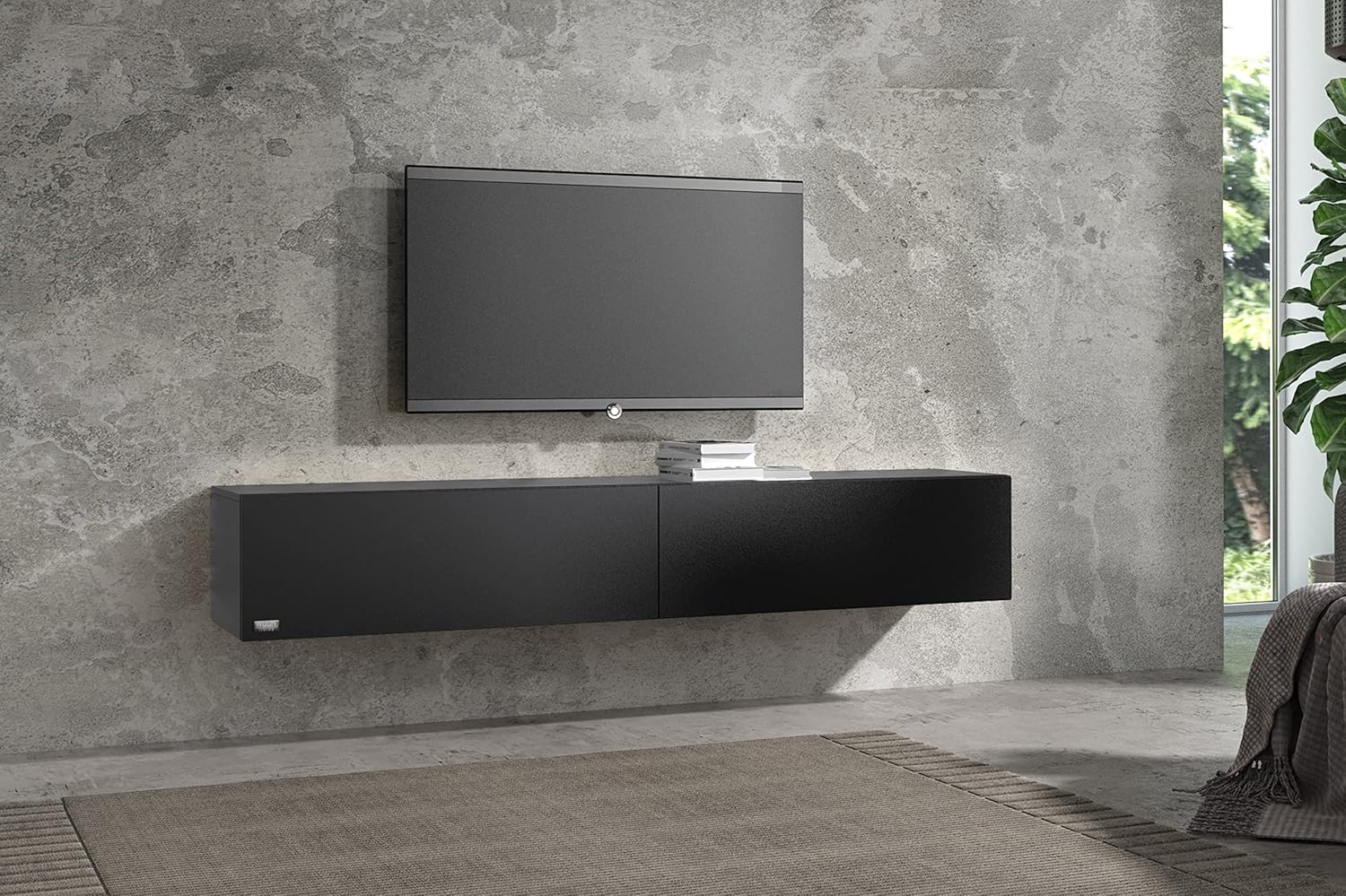 Wuun® TV-Lowboard Somero I 100cm bis 360cm I TV-Schrank & Hängeschrank für Wohnzimmer I Verschiedene Varianten