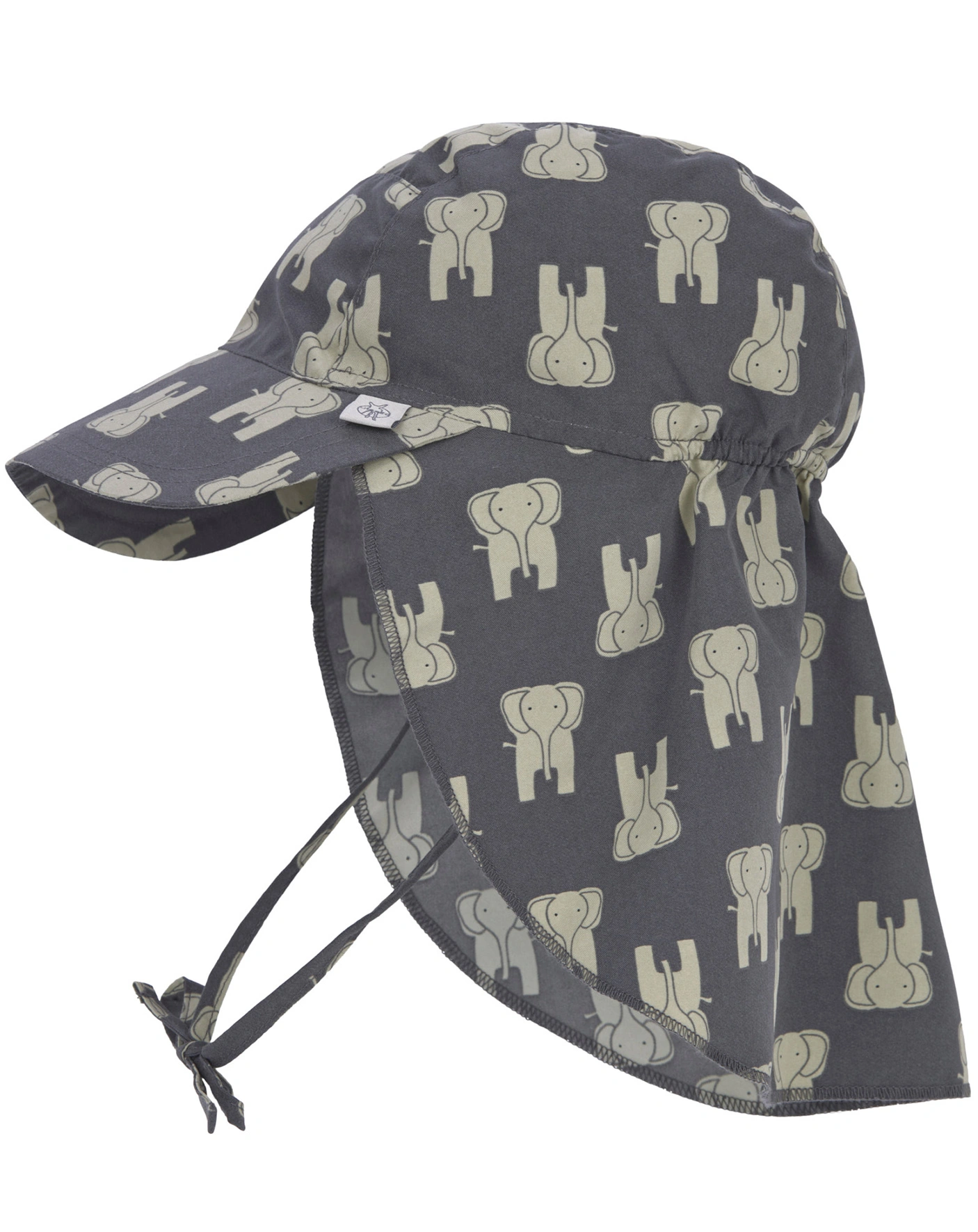 Schirmmütze ELEPHANT mit Nackenschutz in dark grey