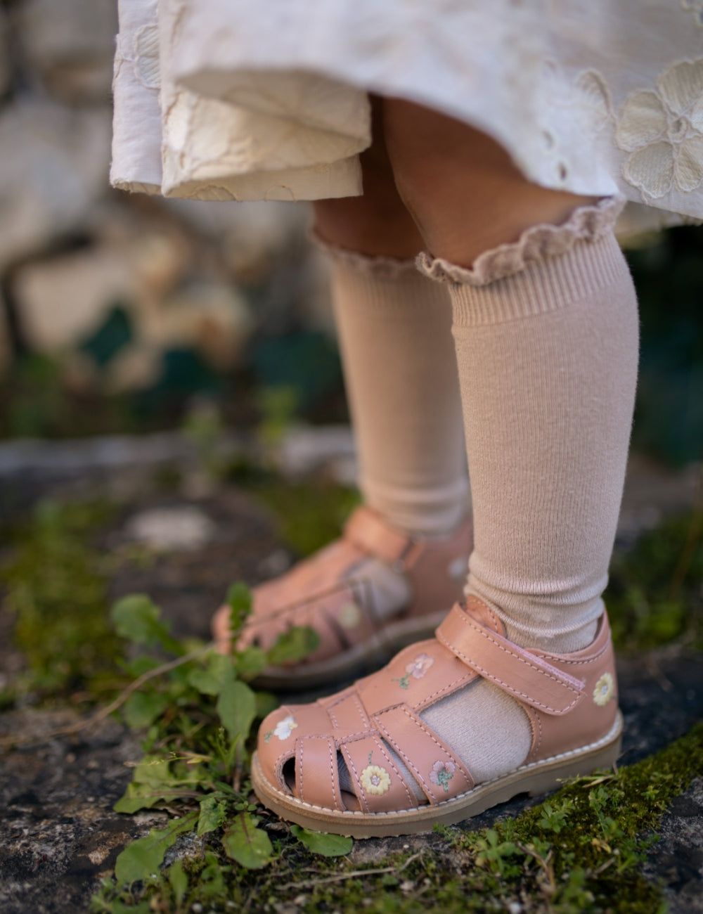 Flower Classic Sandal - Old rose