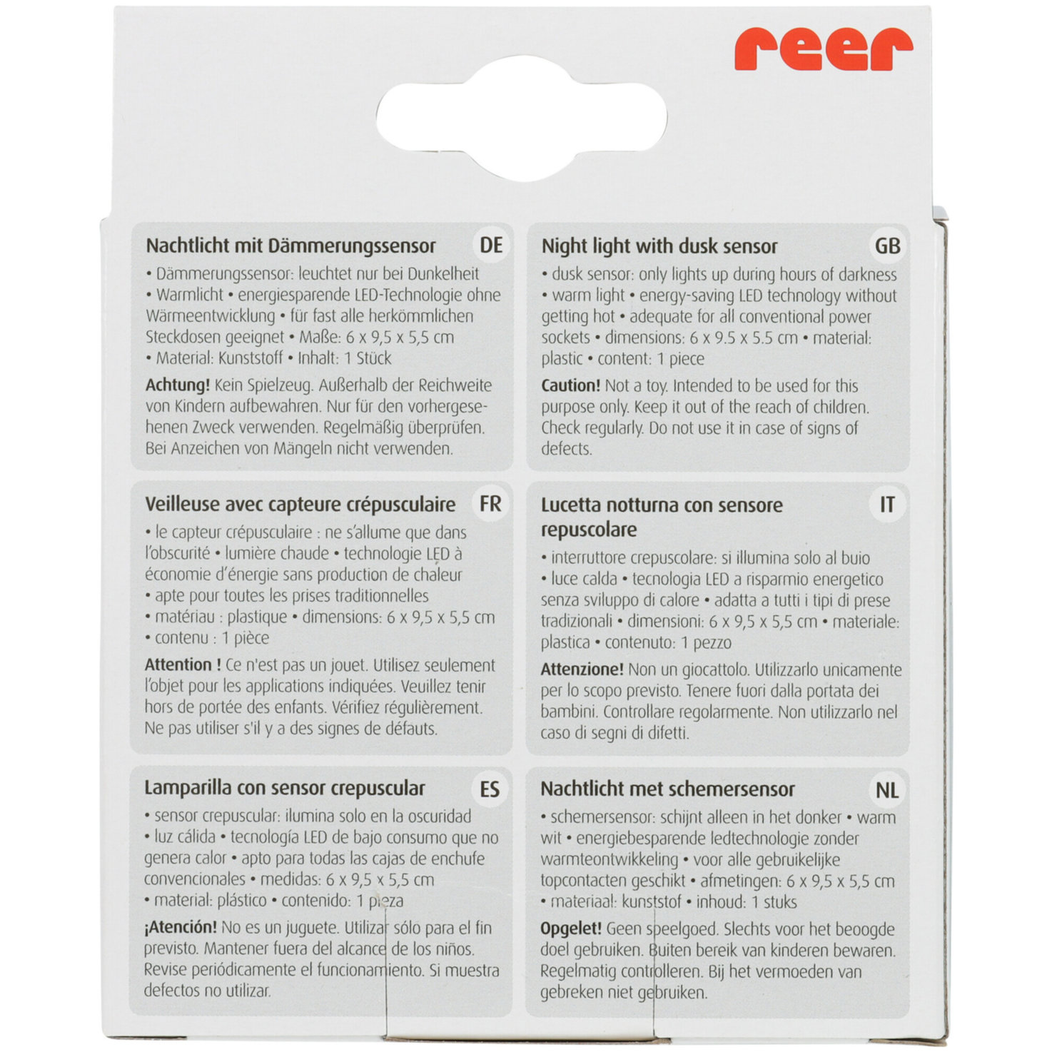 Reer Nachtlicht mit Sensor NightGuide
