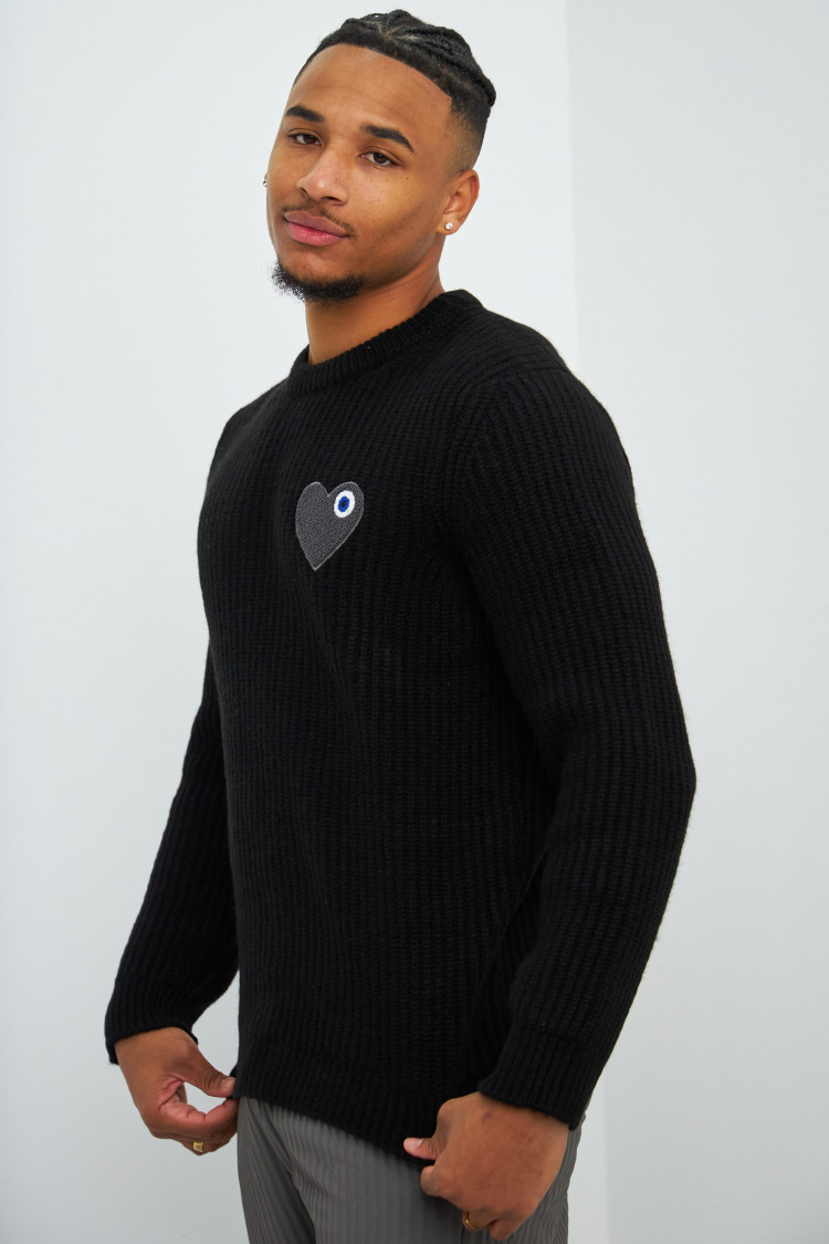 Pull en maille noir 