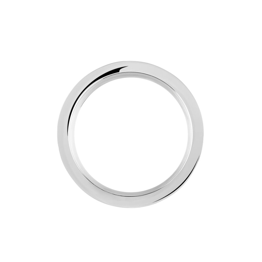 Bague Acier Blanc Stelios Diamant