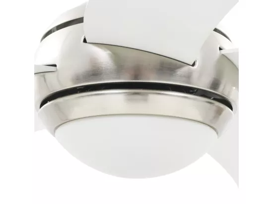 Ventilateur de plafond orné avec lampe 128 cm Blanc