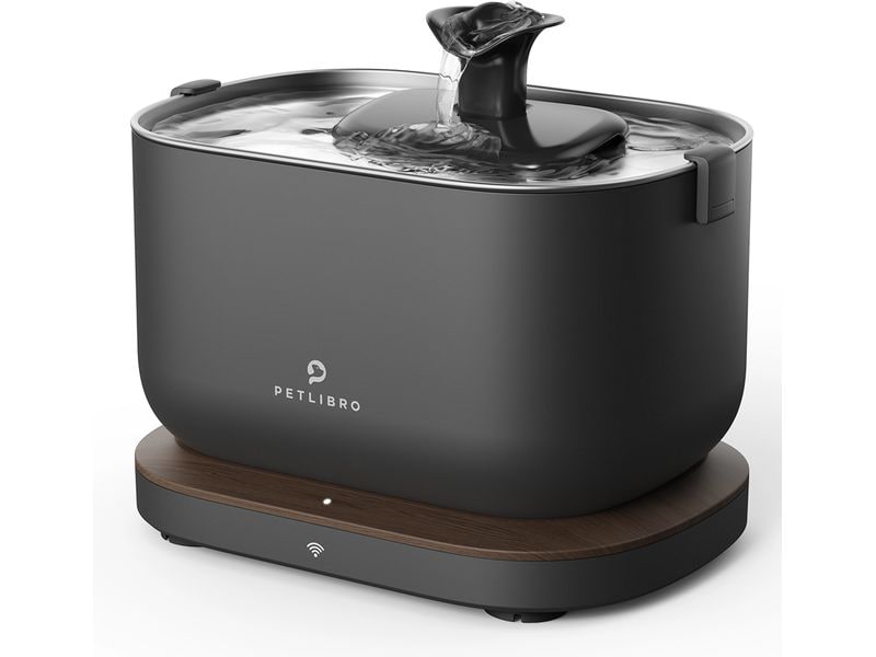 Petlibro Dockstream intelligenter Katzenbrunnen Schwarz Intelligenter Trinkbrunnen mit App-Steuerung für Haustiere