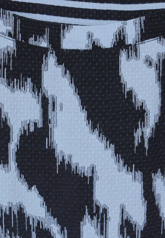 Print Mix Bluse - universal blue