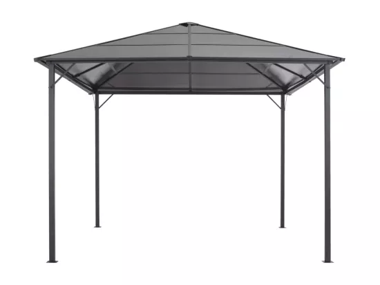 Tonnelle avec toit Aluminium 3x3 m Anthracite