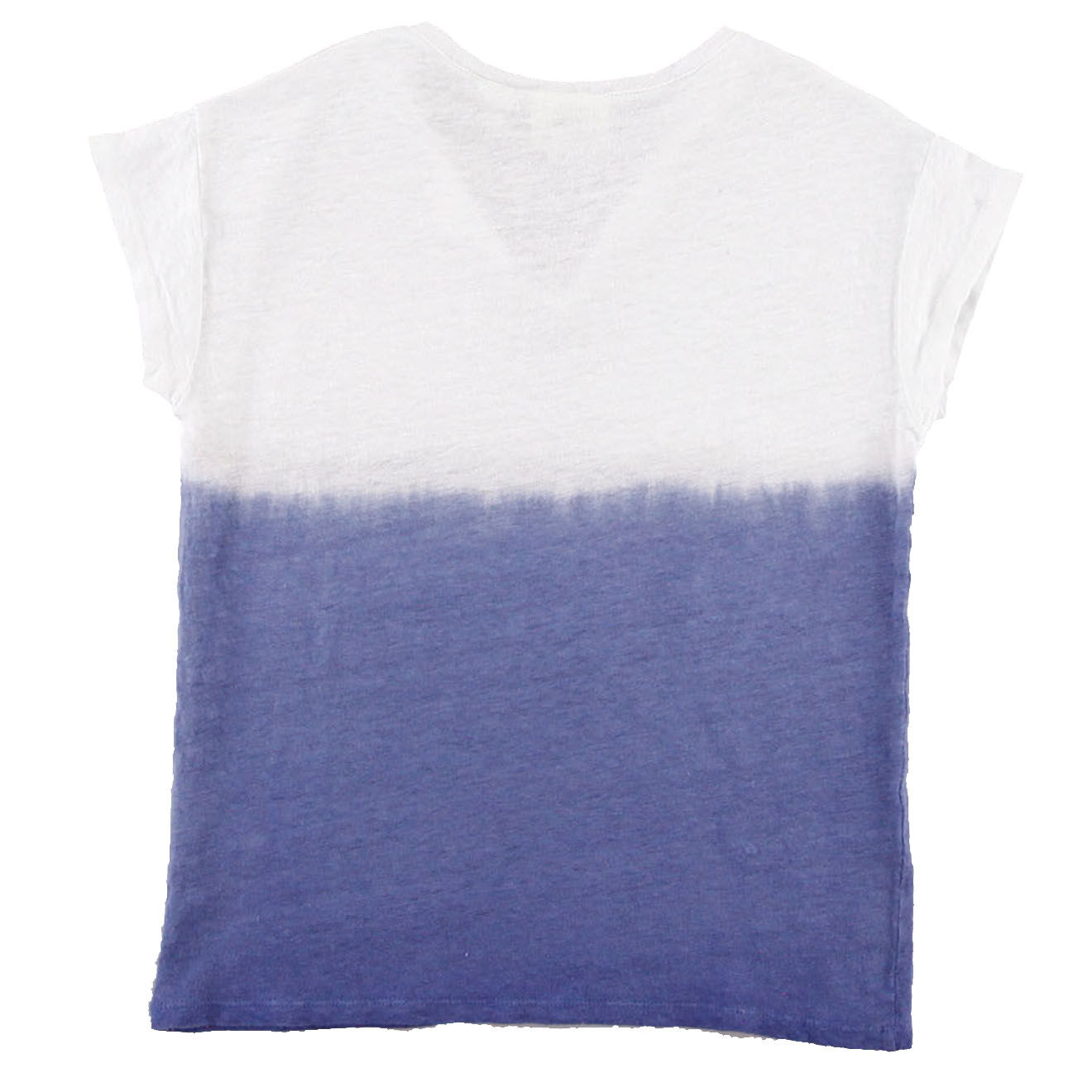 Hartford T-Shirt 100% Lin Toky délavé blanc/bleu