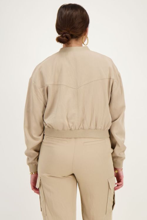 Beige bomberjas cargo
