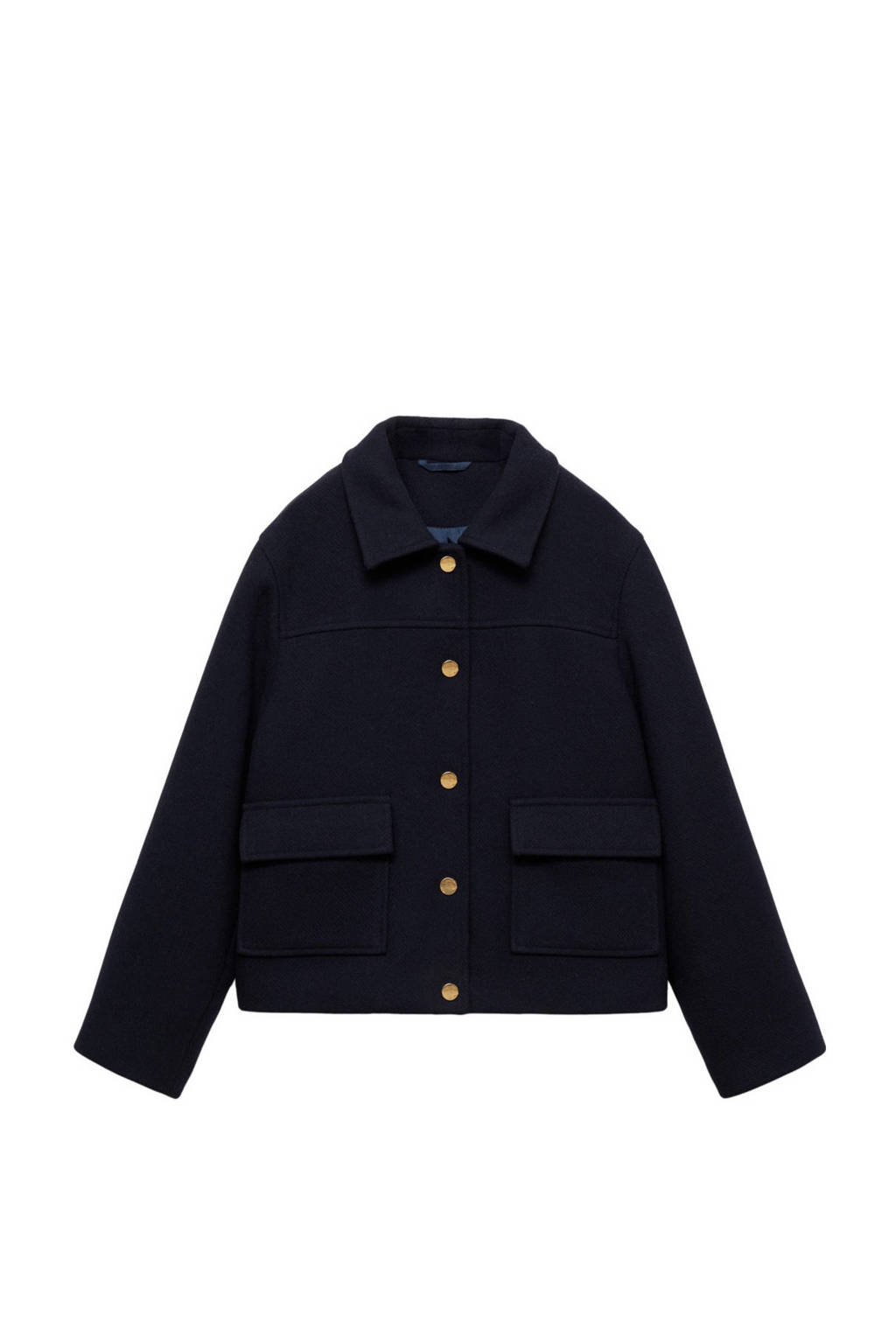 Mango Kids shacket jas donkerblauw