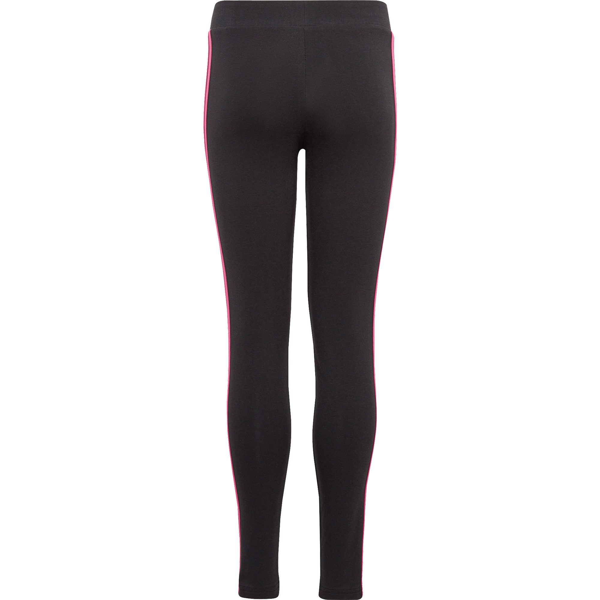 adidas Essentials 3-Streifen Cotton Tights Kinder schwarz