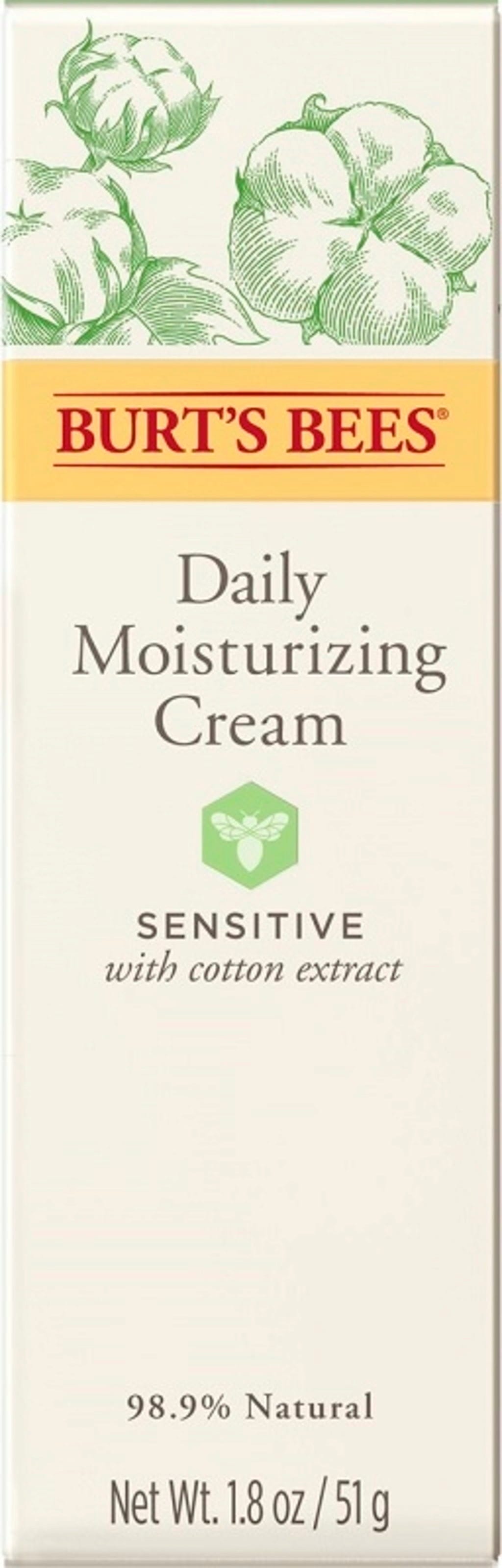Burt's Bees  Sensitive Daily Moisturizing Cream, 51 g