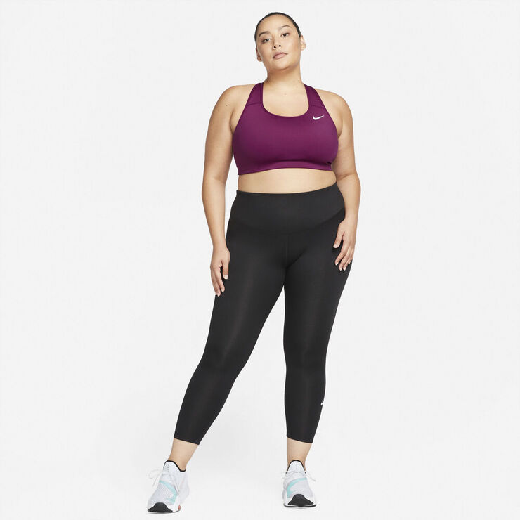 Nike Dri-Fit Swoosh Medium-Support sports bh (Plus Size) Lilla