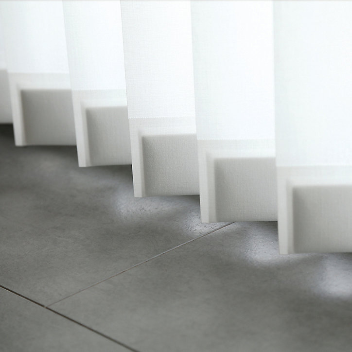 KIT rail Bande verticale orientable BVO 127 mm poche blanc 250 x 260 cm