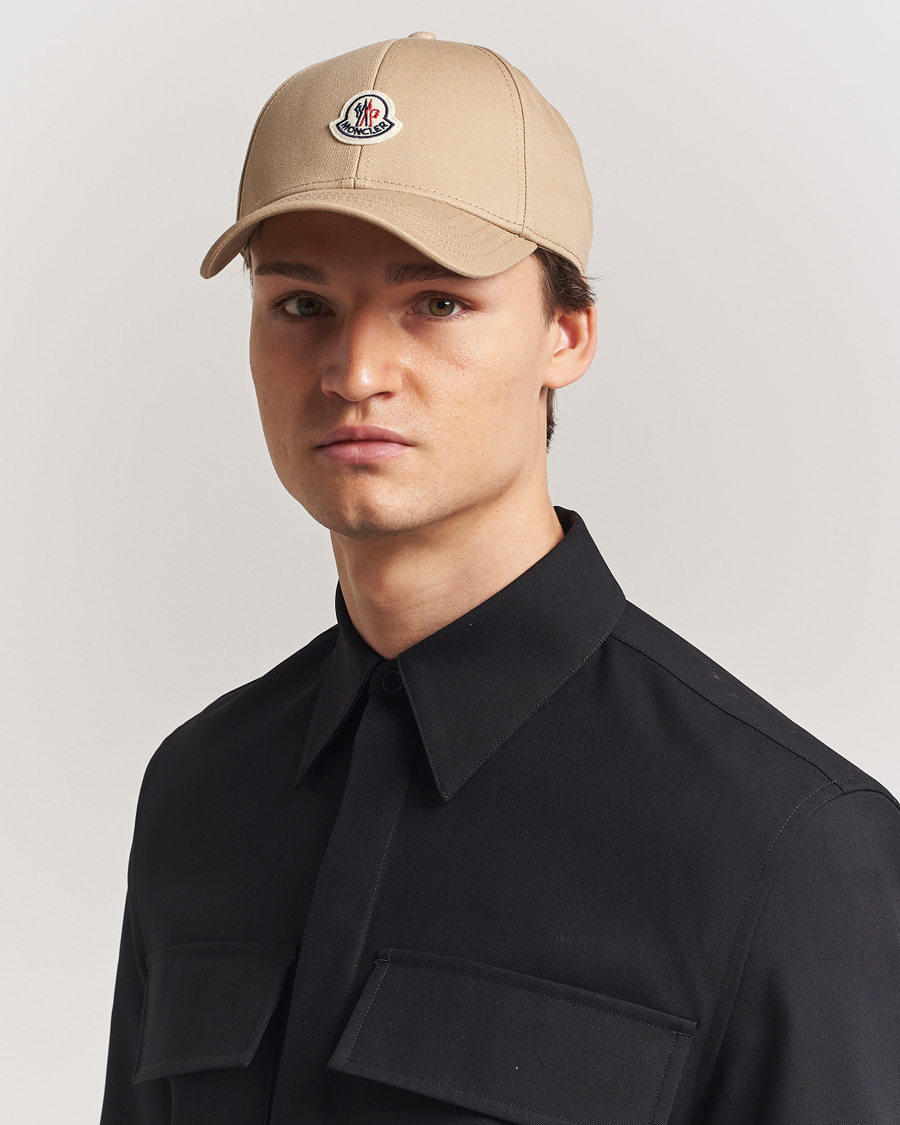Moncler Logo Baseball Cap Beige