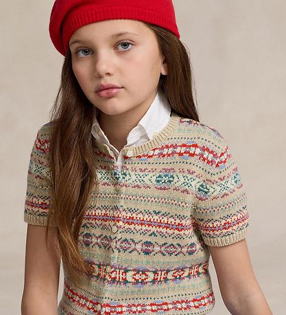 Polo Ralph Lauren Cardigan - Baumwolle/Wolle - Beige/Mehrfarbig