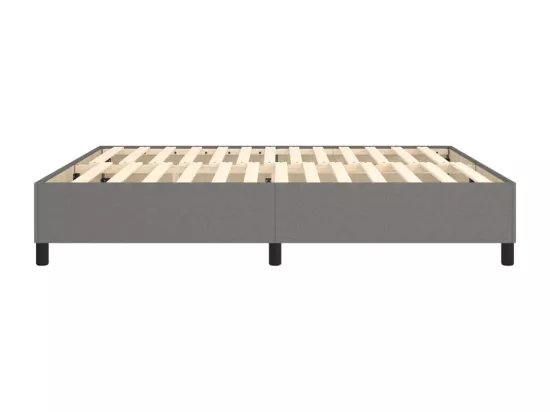 Sommier à lattes de lit Gris foncé 160x200 cm Tissu