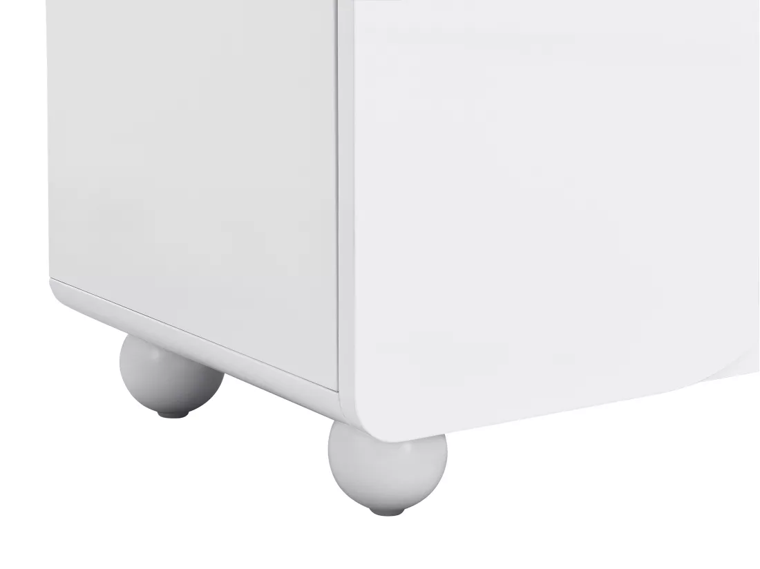 Buffet avec 4 portes en MDF - Blanc - YELDINIA