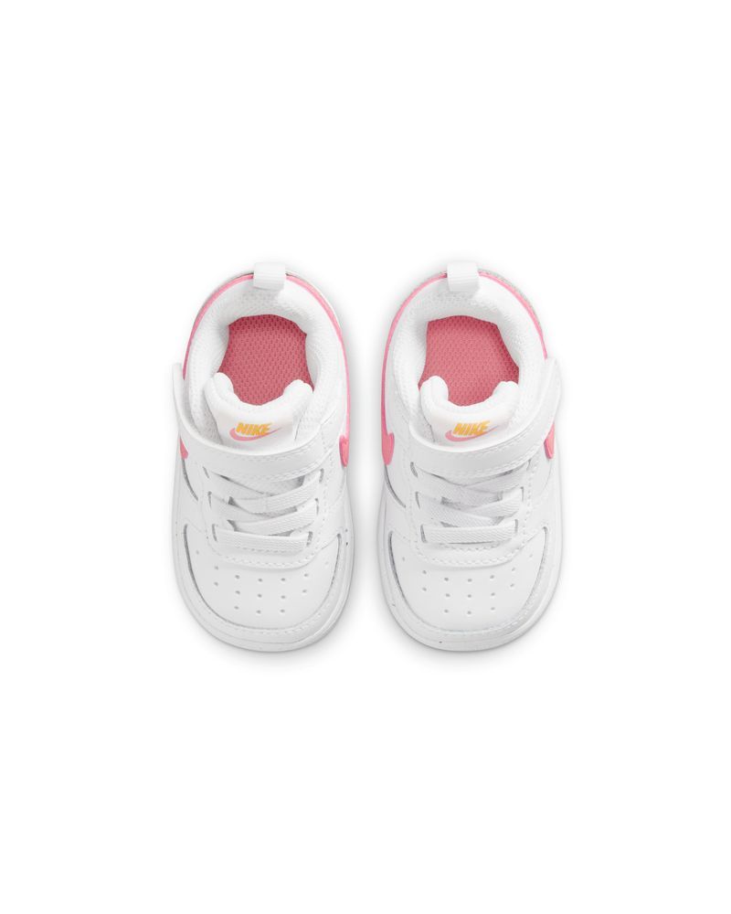 Chaussures Nike Court Borough Low 2 Blanc & Rose pour enfant