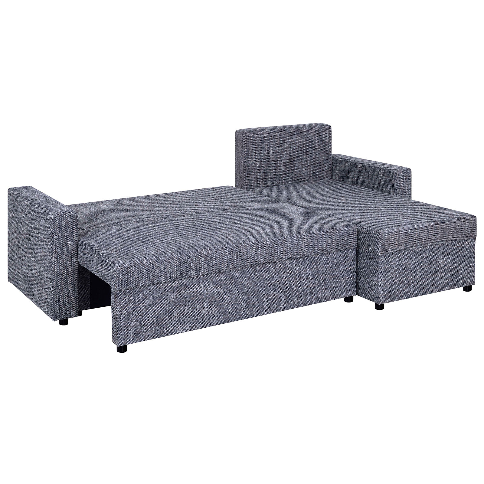 Ecksofa - grau - Liegefunktion